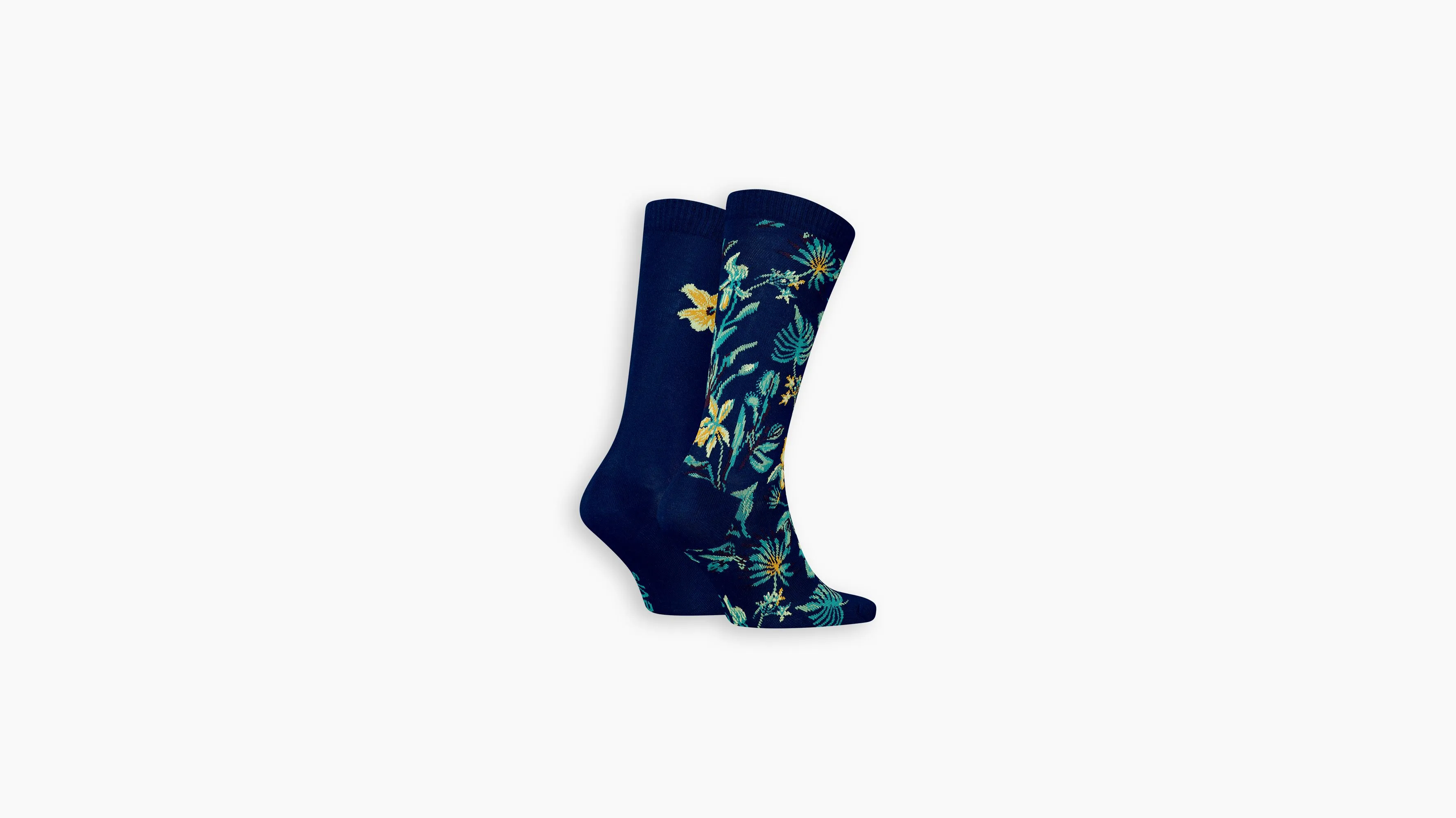 Calcetines De Altura Estándar Levi's® Flower: Paquete De 2 Pares
